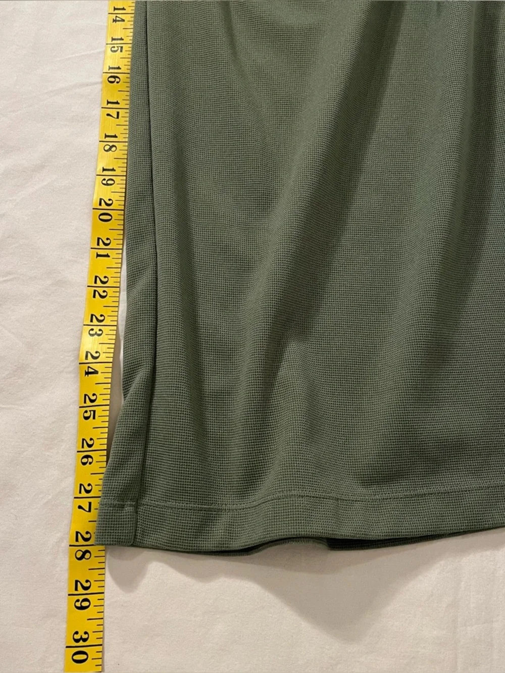 Halara Flex High Waisted Pocket Wide Leg Waffle Work Pants Olive Large - Picture 10 of 11